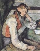 Paul Cezanne The Boy in a Red Waistcoat (mk35) Sweden oil painting artist